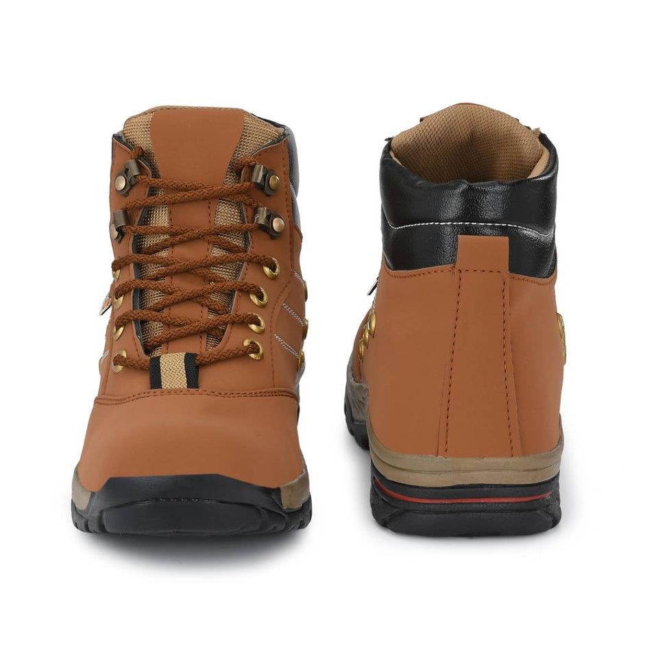 Men's Synthetic Leather High Ankle Length Tough Boots