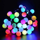 MIRADH Outdoor String Lights, 5M 20 LED Waterproof Ball Lights, Starry Fairy Lights,Diwali Light, Decoration Light, Battery Powered (5M 20Led Plug Powered Multicolor)